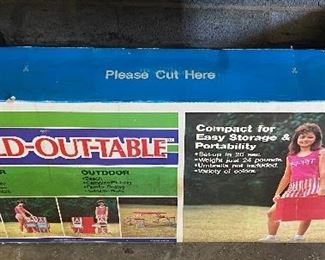Fold Out Table