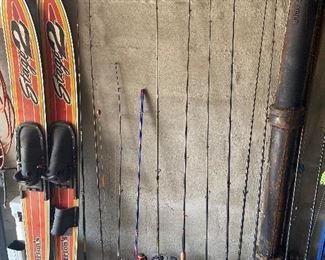 Water Skis/Fishing Rods and Reels