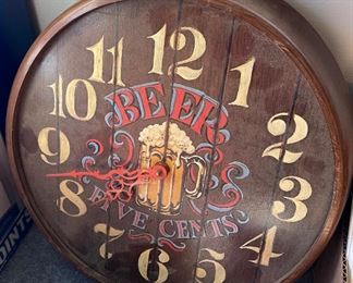 Plastic Beer Clock