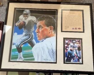 Troy Aikman Cowboys Plaque