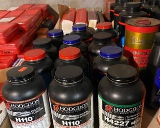 Assorted Hodgdon Gun Powders and More
