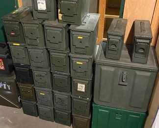 Assorted Empty Ammunition Boxes