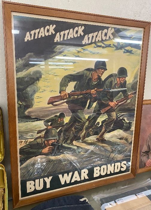 Original 1942 "Buy War Bonds" Poster