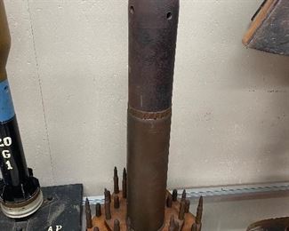 Trench Art Bullet and Shell Display