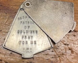 WW2 Sterling St. Sebastian Patron of Soldiers Medallion