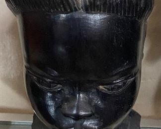 Carved Ebony Head from Africa