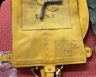 WW2 U.S. Army Air Force Life Preserver
