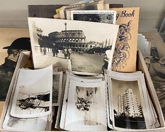 Assorted WW2 Era Photographs and Paper Ephemera