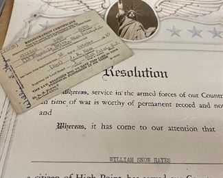 Named WW2 City of High Point, N.C. Resolution to Veteran