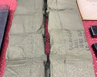 Bandoliers of Vietnam Era 30 Caliber Carbine