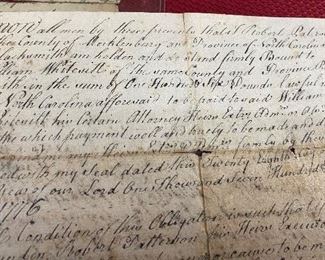 1776 Robert Patterson Bond of Performance