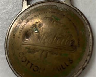 Old Oakdale Cotton Mills Jamestown Watch Fob