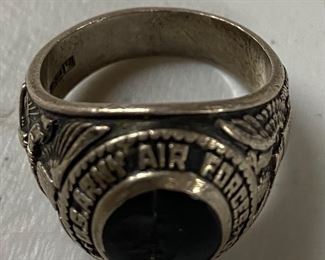 Sterling Army Air Forces Ring