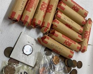 Rolls of Wheat Pennies