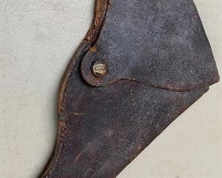 Early Holster with Tooled Leather