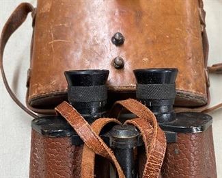 Nice WW1 Talbot Reel & Mfg. Co. Binoculars with Case (Good Optics)