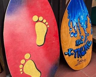 Vintage Wooden Boogie Board