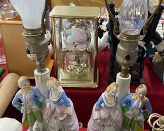 Pair of Occupied Japan Lamps