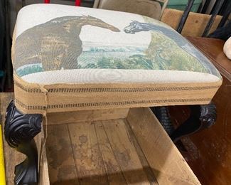 Horse Themed Foot Stool