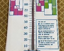 Vintage Martin Senour Paints Advertising Thermometer (NAPA West Jefferson, N.C.) 