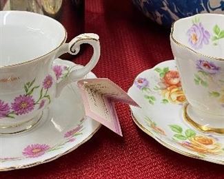Porcelain Cups and Saucers