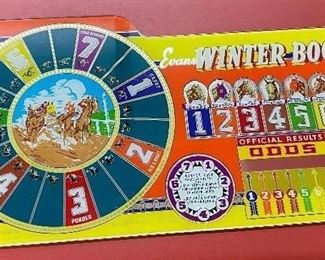 Winter Book Pinball Back Glass