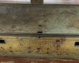 Old Metal Coca Cola Railway Box Danville, Va.