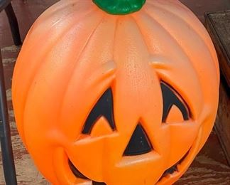 Blow Mold Halloween Pumpkin