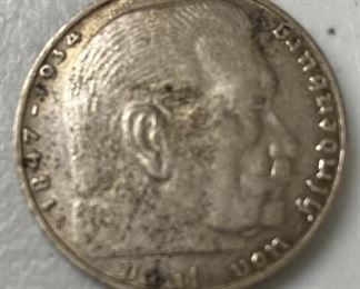 WW2 German Reichsmark Coin
