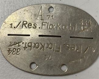 WW2 German Dog Tag