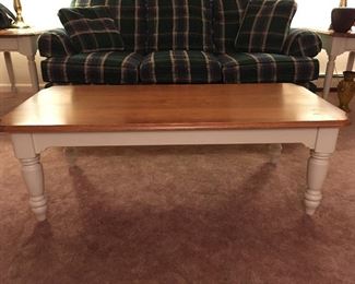 Cherry coffee table, 50” x 24”