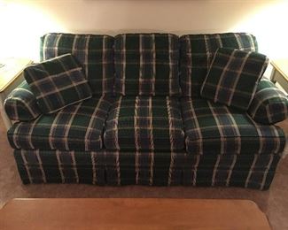 Broyhill couch, 75" wide, with matching pillows