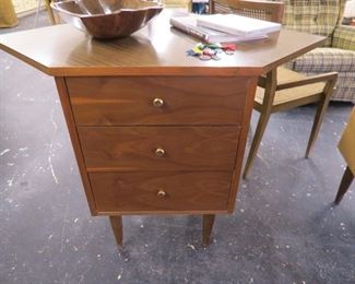 Harmony House walnut corner chest.