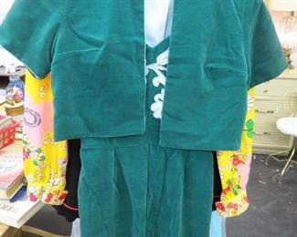 Vintage two piece pants outfit.