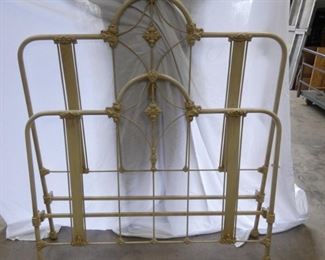 EARLY WROUGHT IRON BED