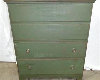 EARLY MULE CHEST W/ DOUBLE DRAWERS