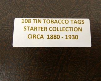 STARTER COLLECTION 1880-1930 TOB. TAGS