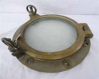 17IN BRASS SHIPS PORTHOLE