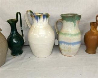9-11IN POTTERY PITCHERS,REBECCAS