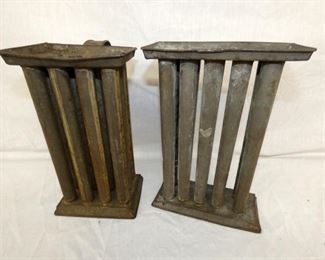 EARLY TIN CANDLE MOLDS