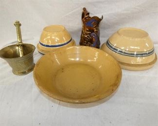 YELLOW WARE BOWLS, OTHERS