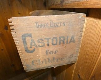 VIEW 4 W/ CASTORIA WOODEN BOX SHELF