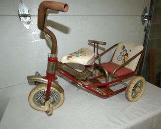 CHILDS DOUBLE SEAT TRIKE