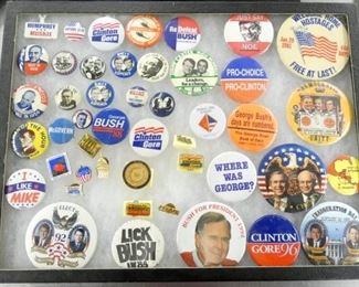 COLLECTION POLITICAL BUTTONS
