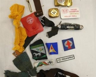 SCOUTING KNIFE, PATCHES, OTHERS 