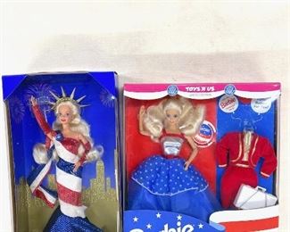 Barbie as the Statue of Liberty and Barbie for President