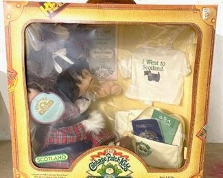 Cabbage Patch Kids 1985 World Traveler Scotland - new in box - collection