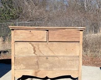 Antique Serpentine Dresser