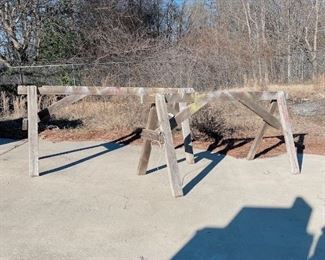 Wooden Sawhorses
