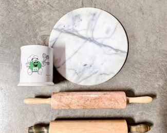 Marble server, Marble rolling pin